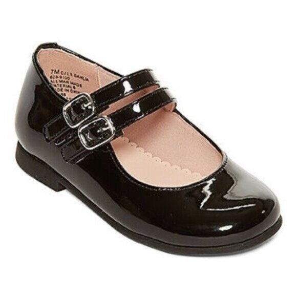 Christie & Jill Other - Christie & Jill Toddler Girls Black Mary Jane Party Fancy Shoes 8